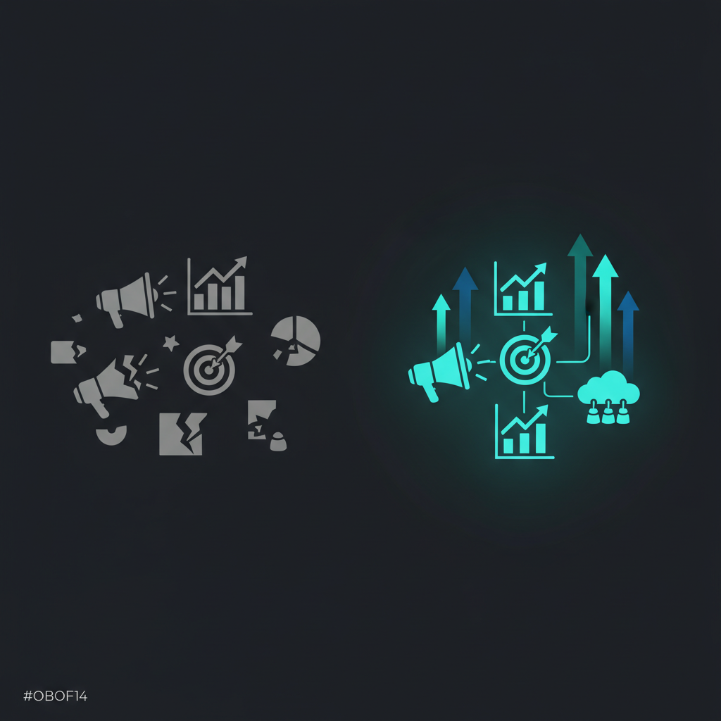 Transformation from scattered marketing to organized agentic system