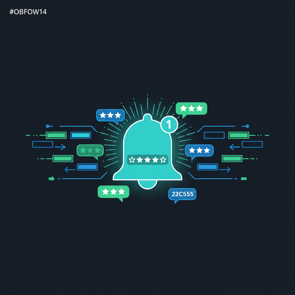 Review monitoring agent tracking ratings and responses